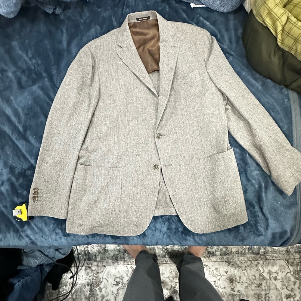 Saks Fifth Avenue Light Gray Blazer - Picture 1 of 9